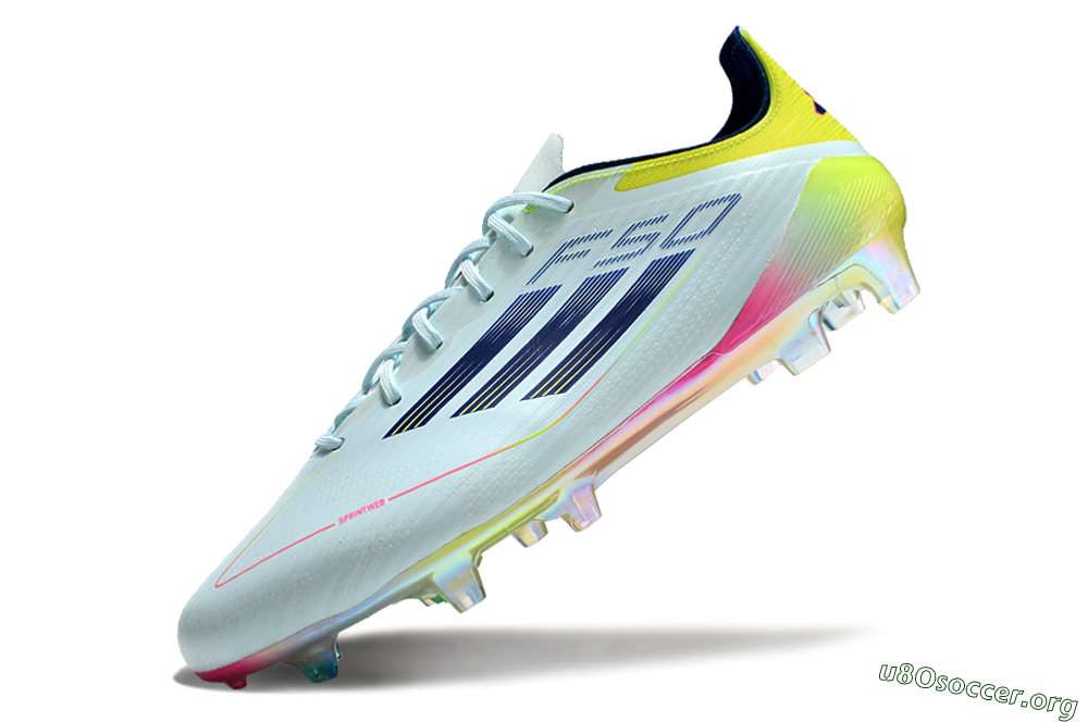 Adidas F50 Elite FG Football Boots - Jade/Blue/Yellow 5