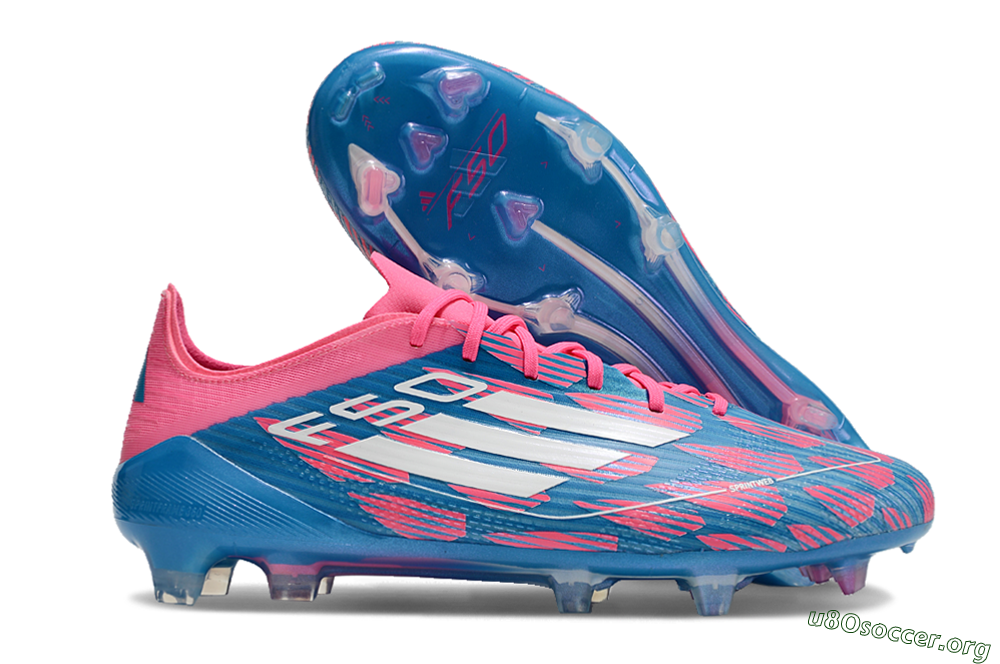 Adidas F50 Elite FG Football Boots - Blue/Red/White 2
