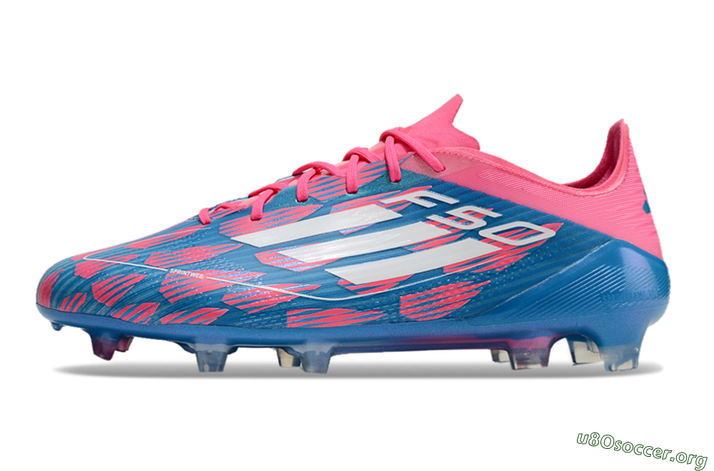 Adidas F50 Elite FG Football Boots - Blue/Red/White 3