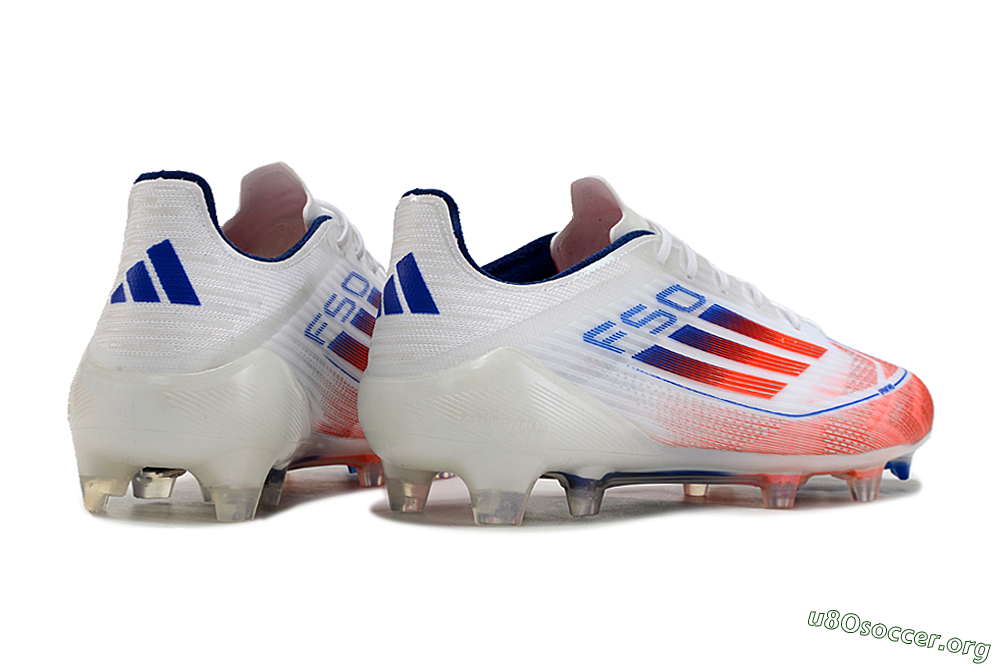 Adidas F50 Elite FG Football Boots - White/Red/Blue 6