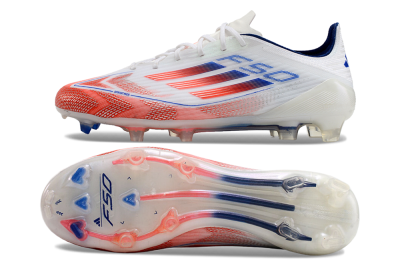 Adidas F50 Elite FG Football Boots - White/Red/Blue