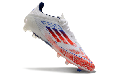 Adidas F50 Elite FG Football Boots - White/Red/Blue