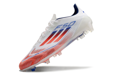 Adidas F50 Elite FG Football Boots - White/Red/Blue