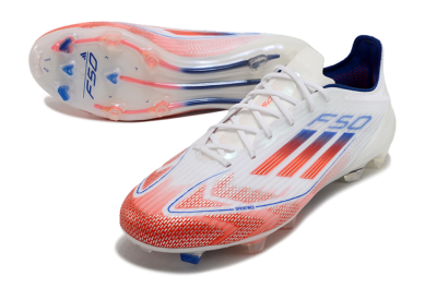 Adidas F50 Elite FG Football Boots - White/Red/Blue