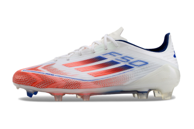 Adidas F50 Elite FG Football Boots - White/Red/Blue