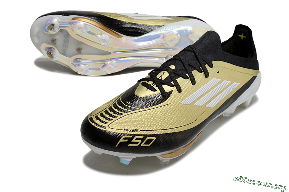 Adidas F50+ Lightstrike Pro FG Football Boots - Gold/Black/White 0