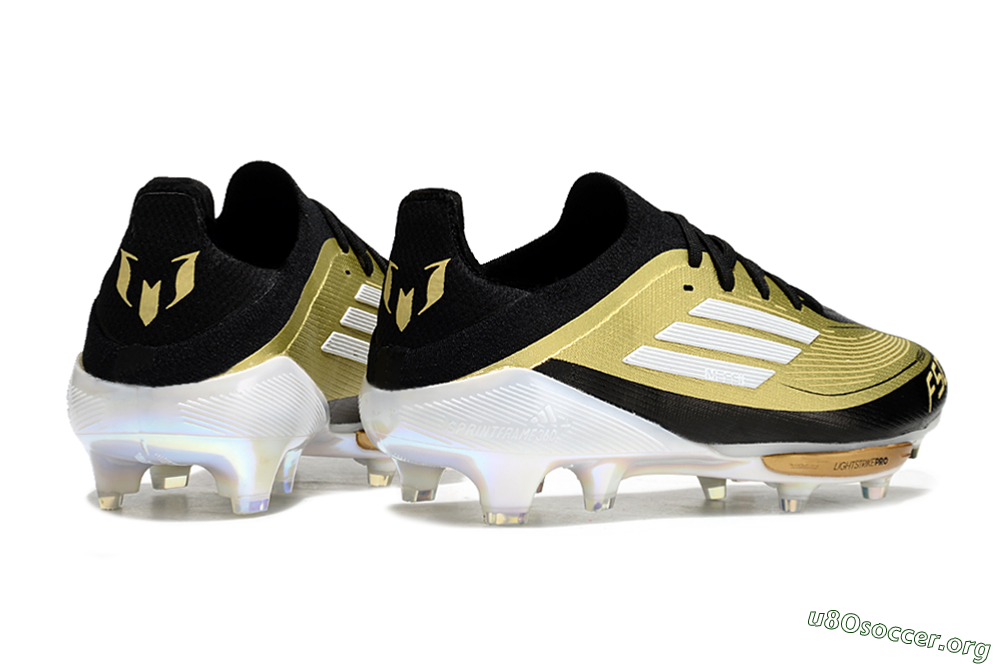Adidas F50+ Lightstrike Pro FG Football Boots - Gold/Black/White 6