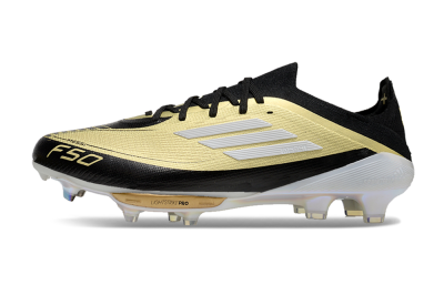 Adidas F50+ Lightstrike Pro FG Football Boots - Gold/Black/White