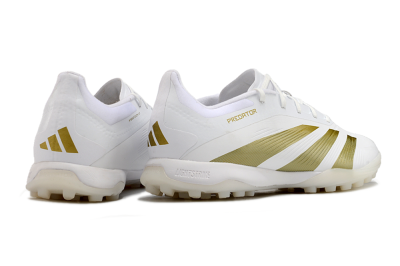 Adidas Predator 24 Elite TF Football Shoes - Beige/White/Gold