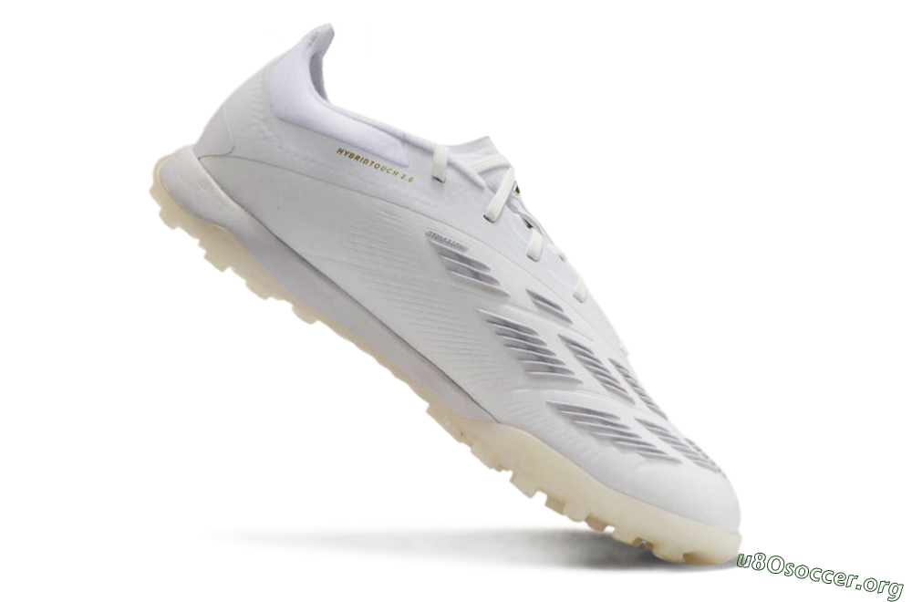 Adidas Predator 24 Elite TF Football Shoes - Beige/White/Gold 4