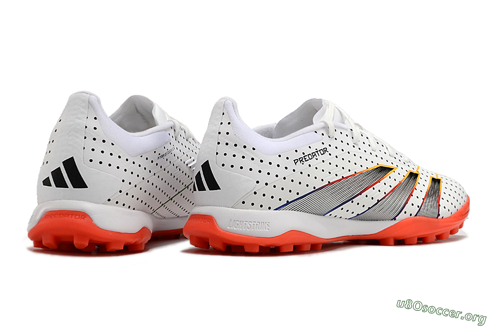 Adidas Predator 24 Elite TF Football Shoes - White/Black/Red 6