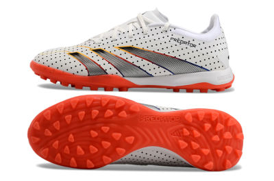 Adidas Predator 24 Elite TF Football Shoes - White/Black/Red