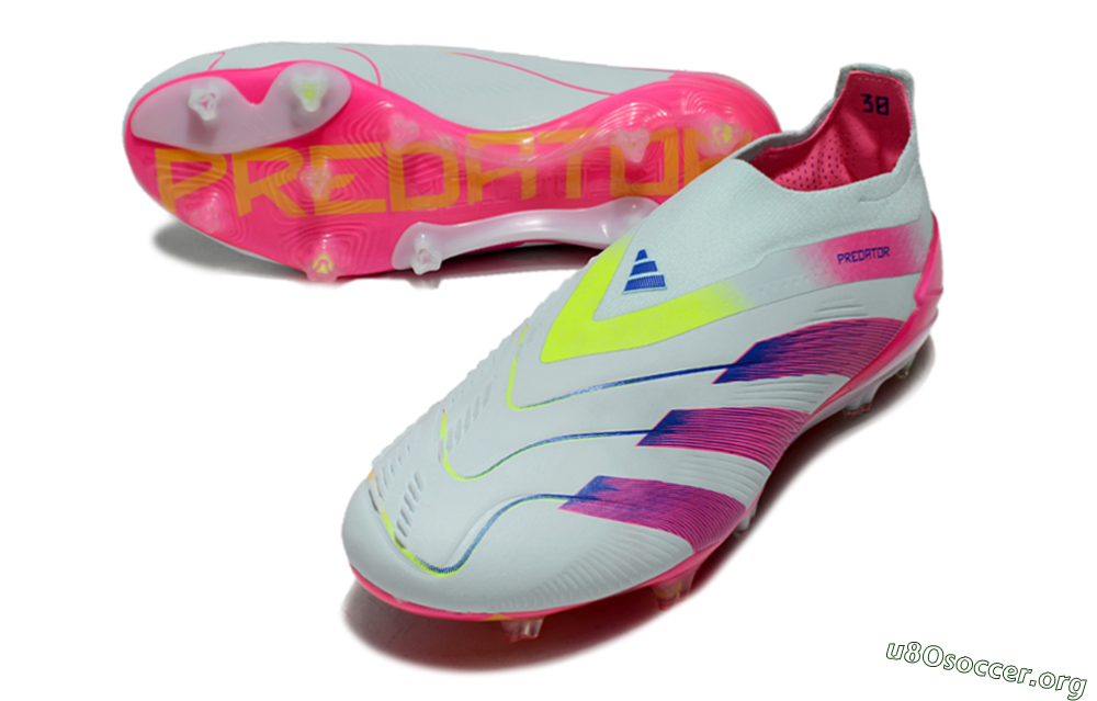 Adidas Predator Elite 24 Laceless FG Football Boots - Jade/Blue/Pink 0
