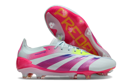 Adidas Predator 24 Elite FG Football Boots - Jade/Blue/Pink