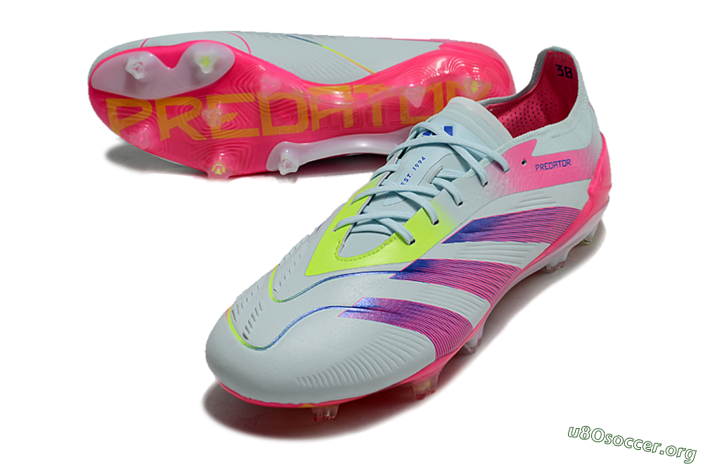 Adidas Predator 24 Elite FG Football Boots - Jade/Blue/Pink 0