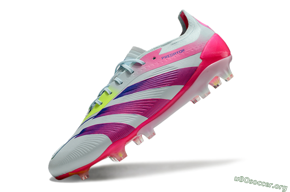 Adidas Predator 24 Elite FG Football Boots - Jade/Blue/Pink 5