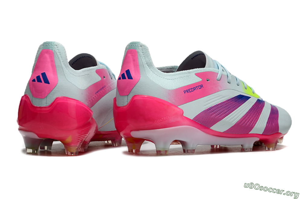 Adidas Predator 24 Elite FG Football Boots - Jade/Blue/Pink 6