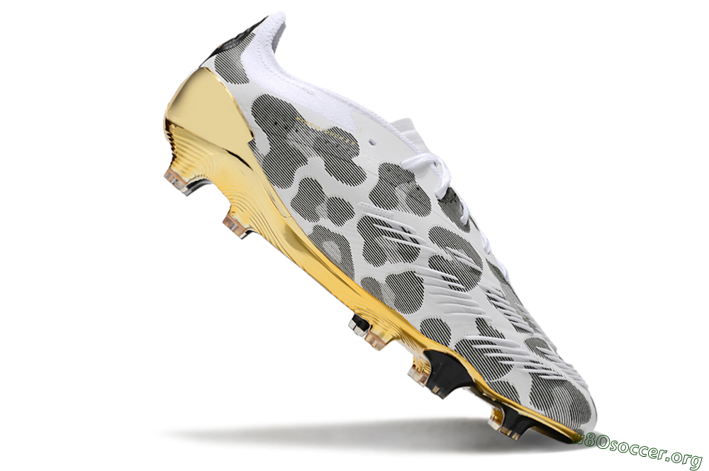 Adidas Predator 24 Elite FG Football Boots - White/Black/Gold 4
