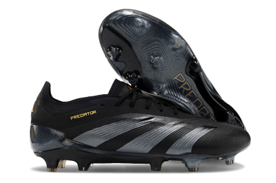 Adidas Predator Elite 24 FG Football Boots - Black/Silver/Yellow