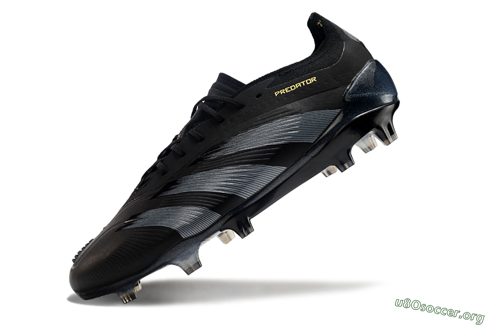 Adidas Predator Elite 24 FG Football Boots - Black/Silver/Yellow 5