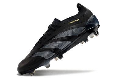 Adidas Predator Elite 24 FG Football Boots - Black/Silver/Yellow