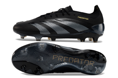 Adidas Predator Elite 24 FG Football Boots - Black/Silver/Yellow