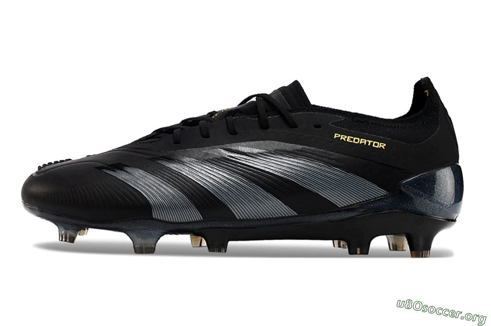 Adidas Predator Elite 24 FG Football Boots - Black/Silver/Yellow 3