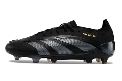 Adidas Predator Elite 24 FG Football Boots - Black/Silver/Yellow