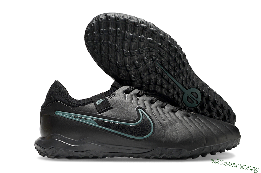 Nike Tiempo Legend 10 Pro TF Football Shoes - Black/Jade 2