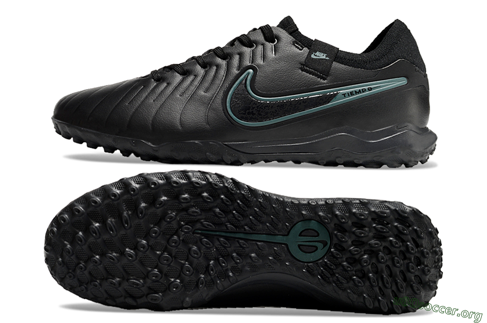Nike Tiempo Legend 10 Pro TF Football Shoes - Black/Jade 1