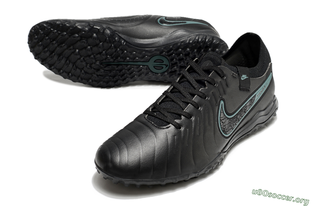 Nike Tiempo Legend 10 Pro TF Football Shoes - Black/Jade 0