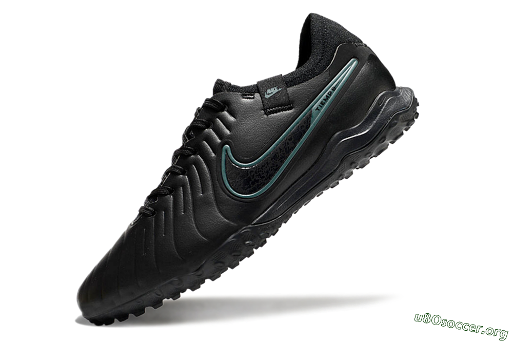 Nike Tiempo Legend 10 Pro TF Football Shoes - Black/Jade 5