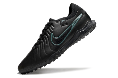 Nike Tiempo Legend 10 Pro TF Football Shoes - Black/Jade