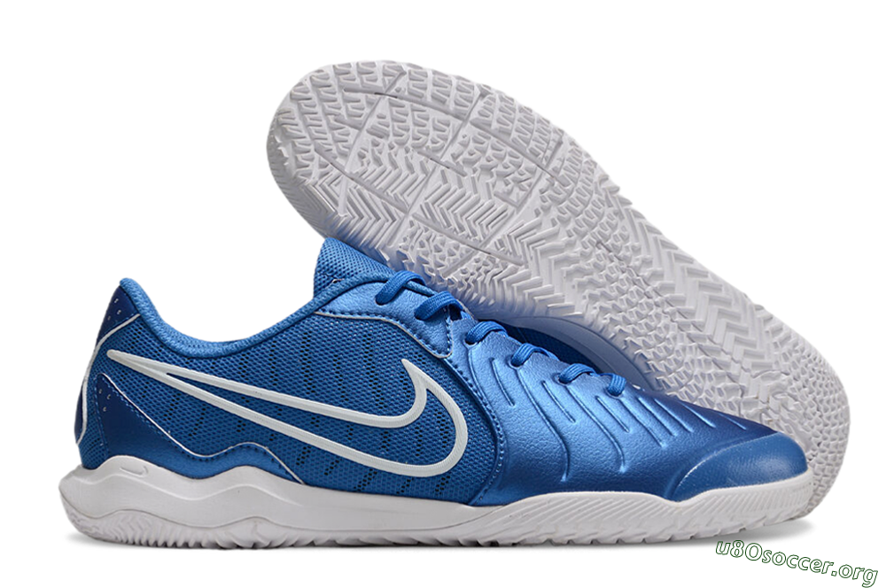 Nike Tiempo Legend 10 Academy IC Football Shoes - Blue/White 2