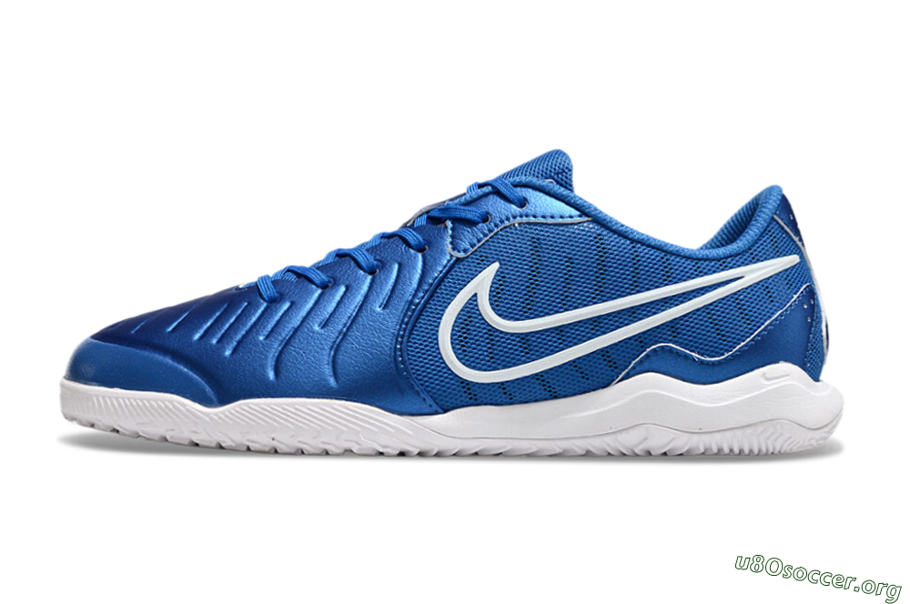 Nike Tiempo Legend 10 Academy IC Football Shoes - Blue/White 3