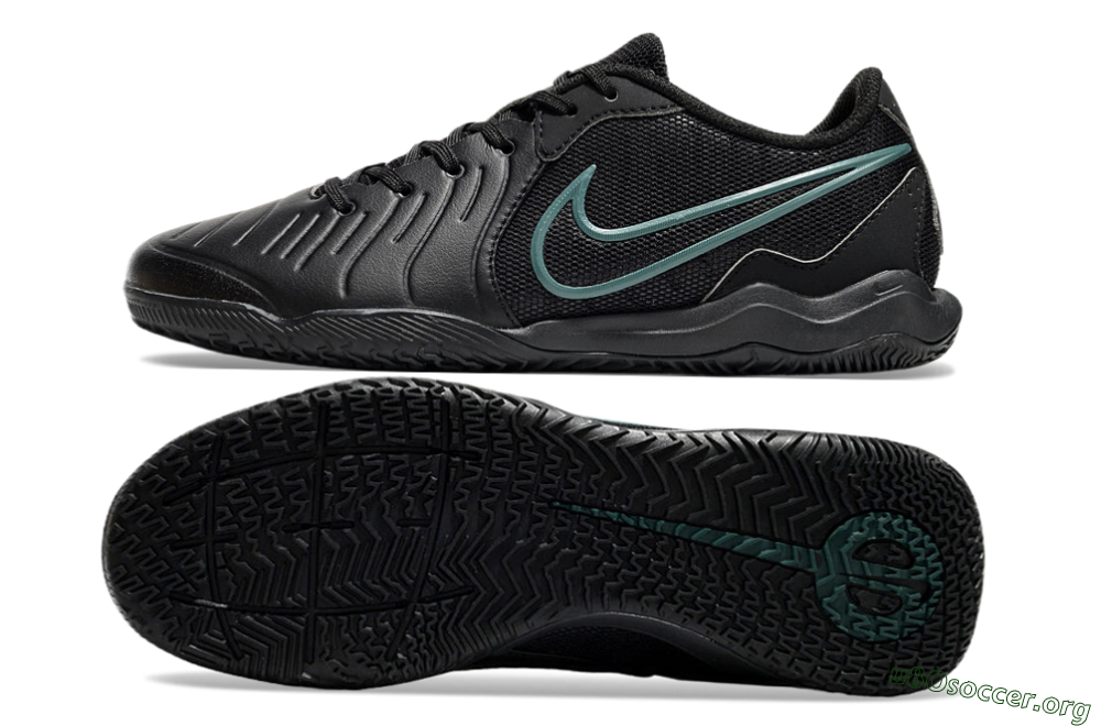 Nike Tiempo Legend 10 Academy IC Football Shoes - Black/Jade 1