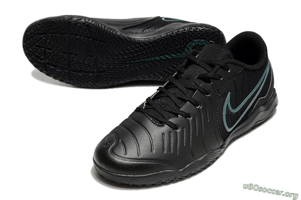 Nike Tiempo Legend 10 Academy IC Football Shoes - Black/Jade 0