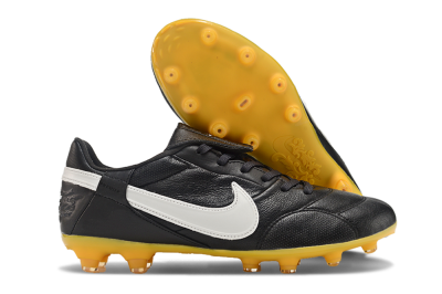 Nike The Premier 3 FG Football Boots - Black/White/Yellow