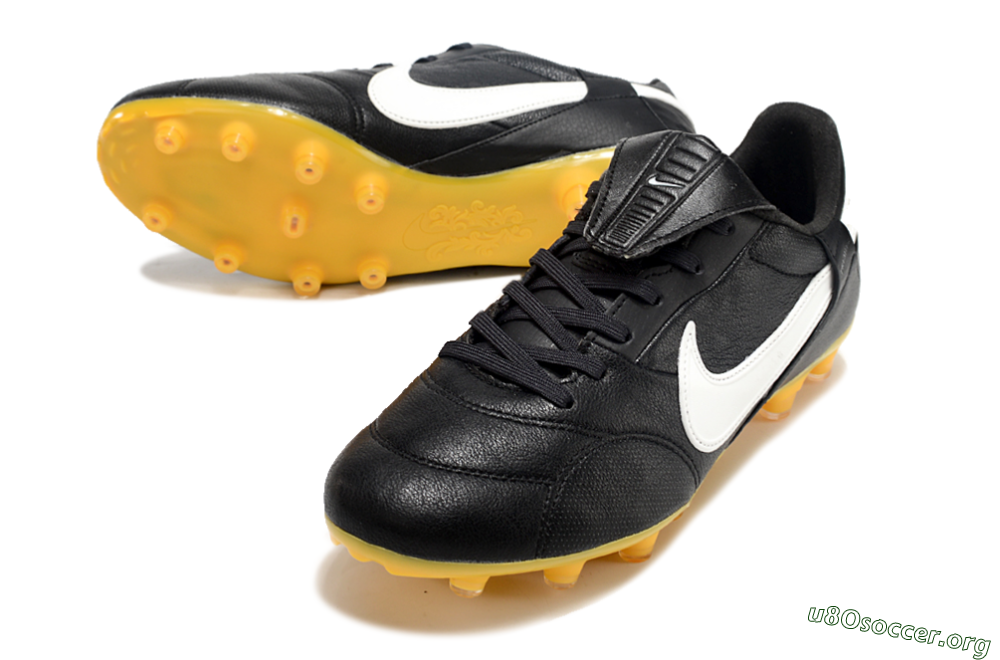 Nike The Premier 3 FG Football Boots - Black/White/Yellow 3