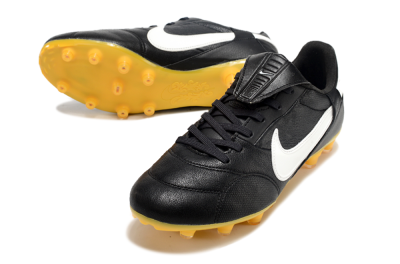Nike The Premier 3 FG Football Boots - Black/White/Yellow