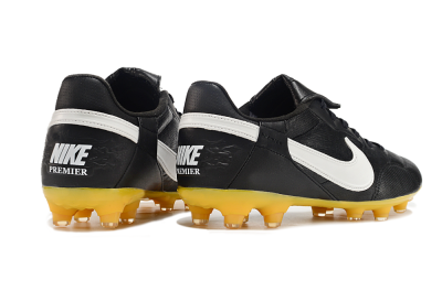 Nike The Premier 3 FG Football Boots - Black/White/Yellow
