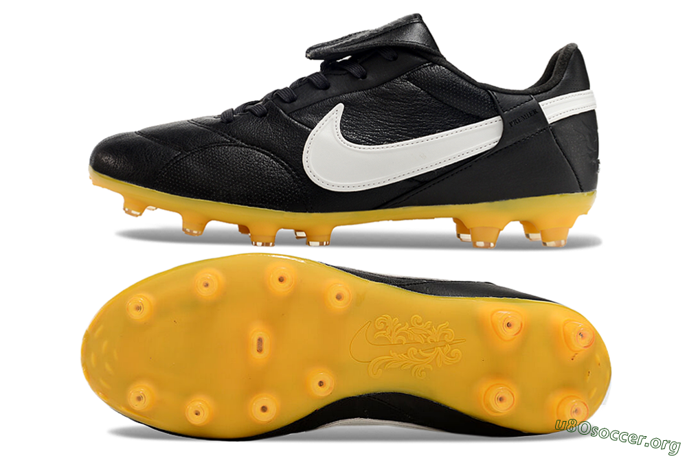 Nike The Premier 3 FG Football Boots - Black/White/Yellow 1