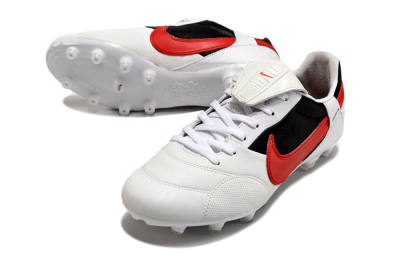 Nike The Premier 3 FG Football Boots - Beige/Red/Black