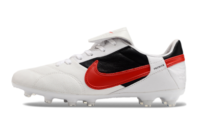 Nike The Premier 3 FG Football Boots - Beige/Red/Black
