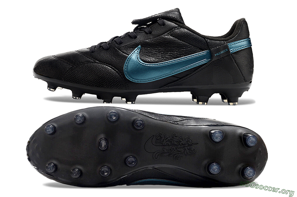Nike The Premier 3 FG Football Boots - Black/Silver/Blue 1