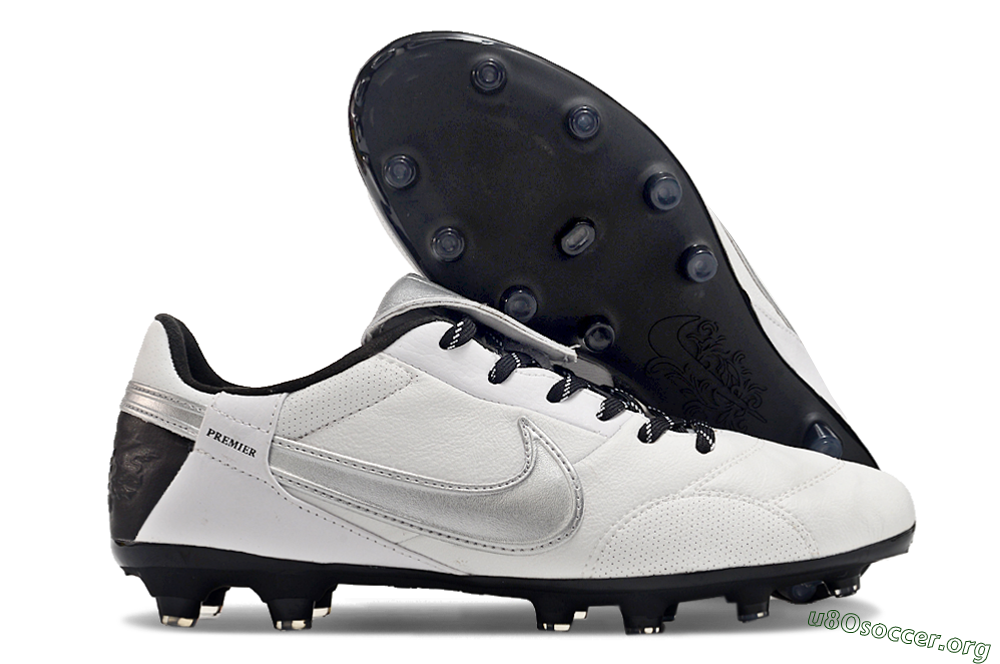 Nike The Premier 3 FG Football Boots - Beige/Silver/Black 2