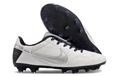Nike The Premier 3 FG Football Boots - Beige/Silver/Black