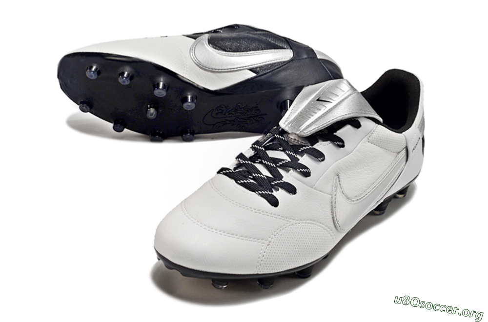 Nike The Premier 3 FG Football Boots - Beige/Silver/Black 0