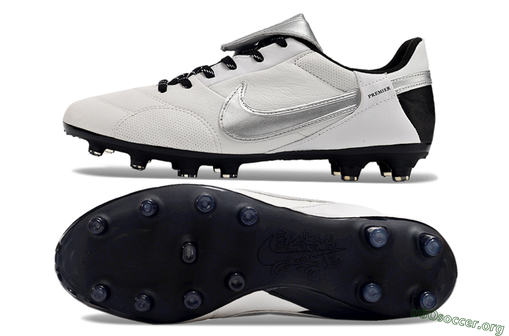 Nike The Premier 3 FG Football Boots - Beige/Silver/Black 1