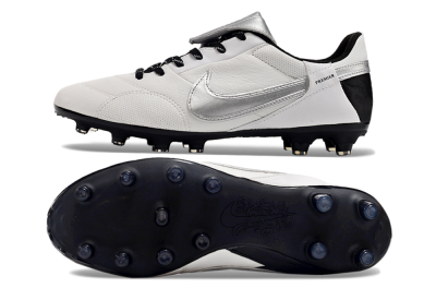 Nike The Premier 3 FG Football Boots - Beige/Silver/Black